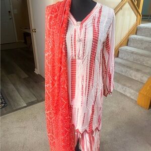 Indian Pakistani 3pc linen dress